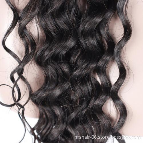 Wholesale Unprocessed Indian Human Hair 13*4 lace frontal wig 100% loose deep wave for black women wig